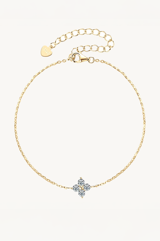 Sunniva Floral Cluster Moissanite Bracelet