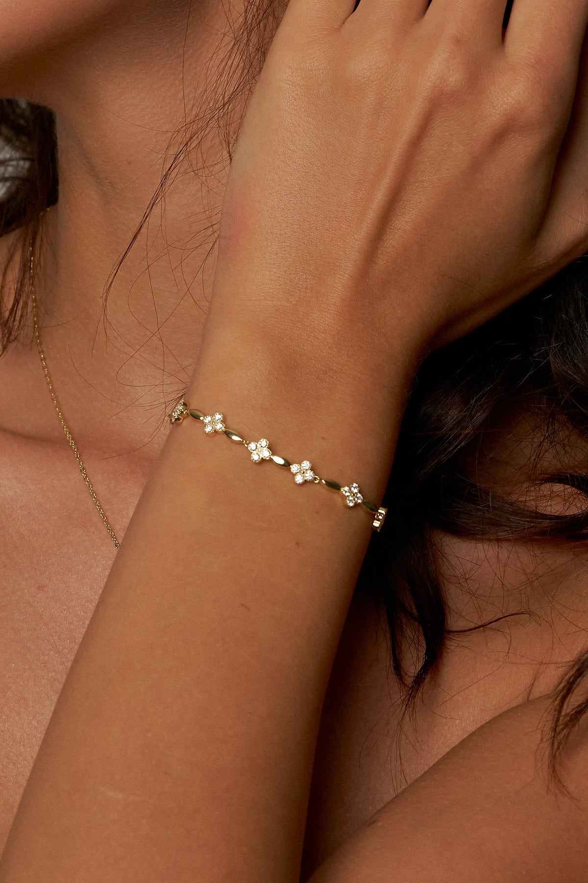 Verity Floral Moissanite Bracelet