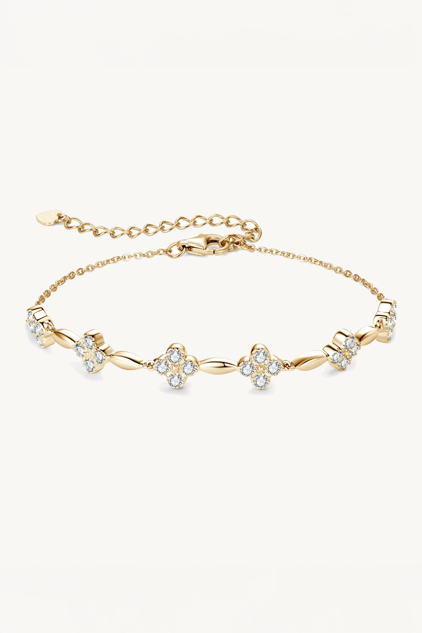 Verity Floral Moissanite Bracelet