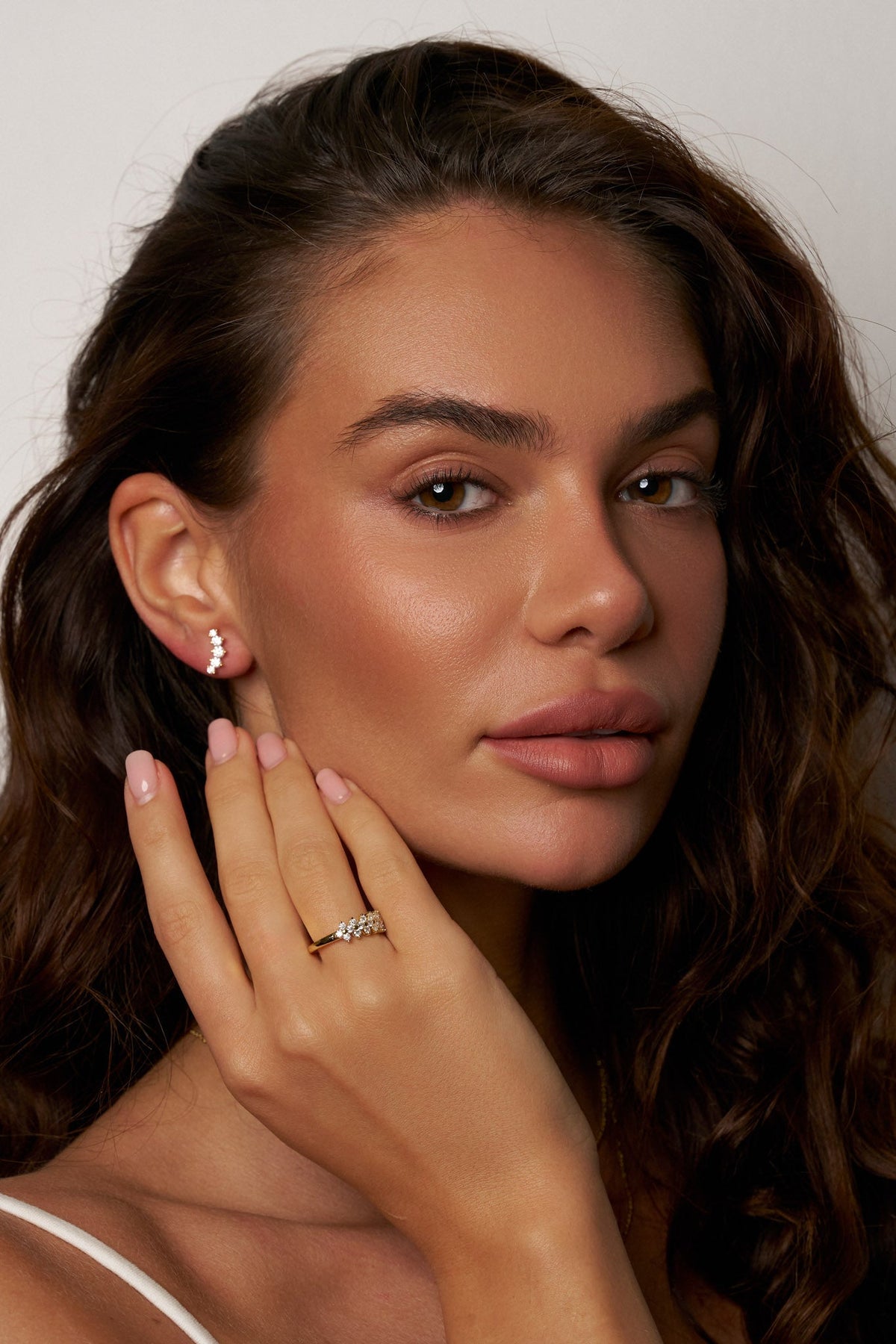 Blossom Cluster Moissanite Ring
