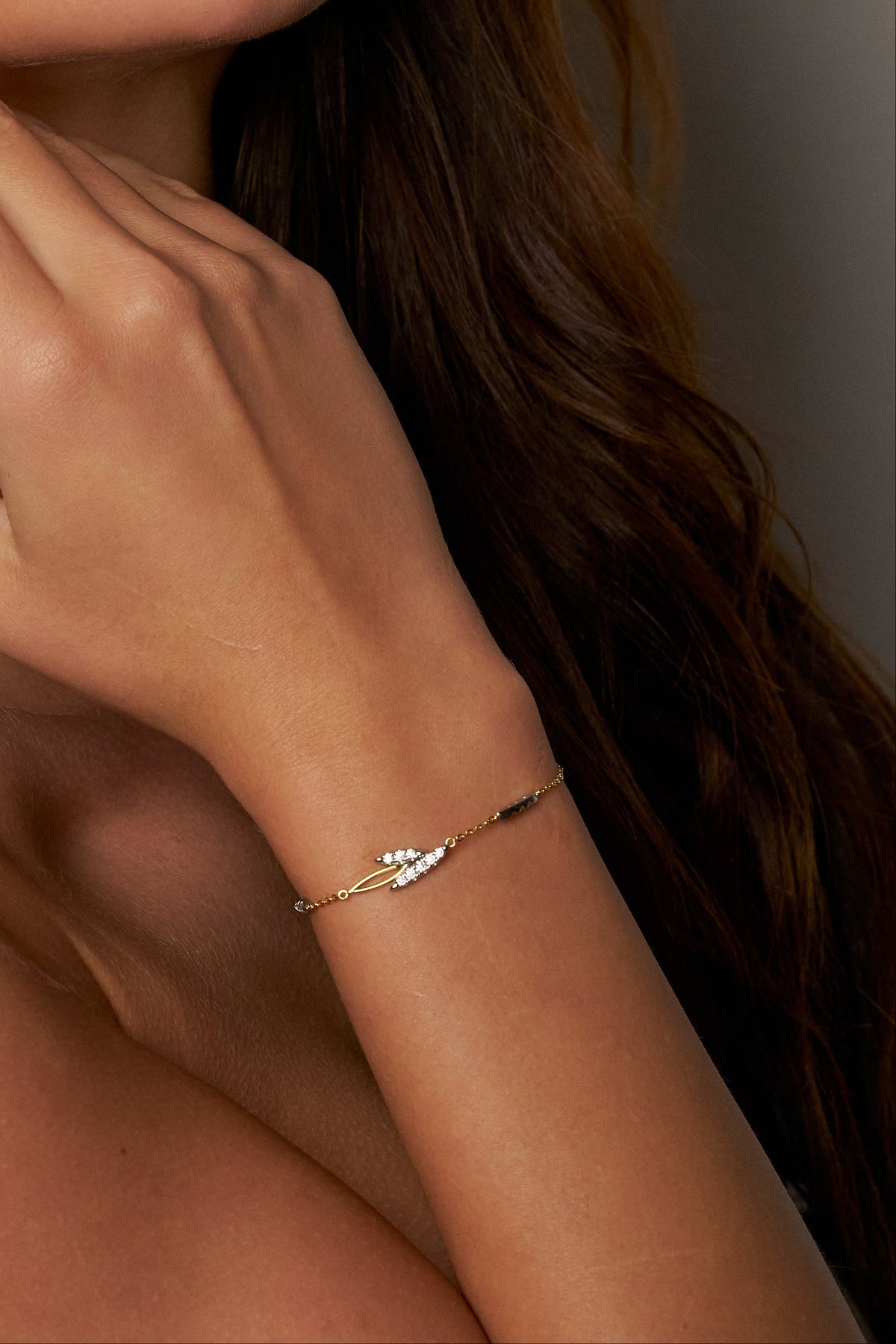 Violette Marquise Moissanite Chain Bracelet