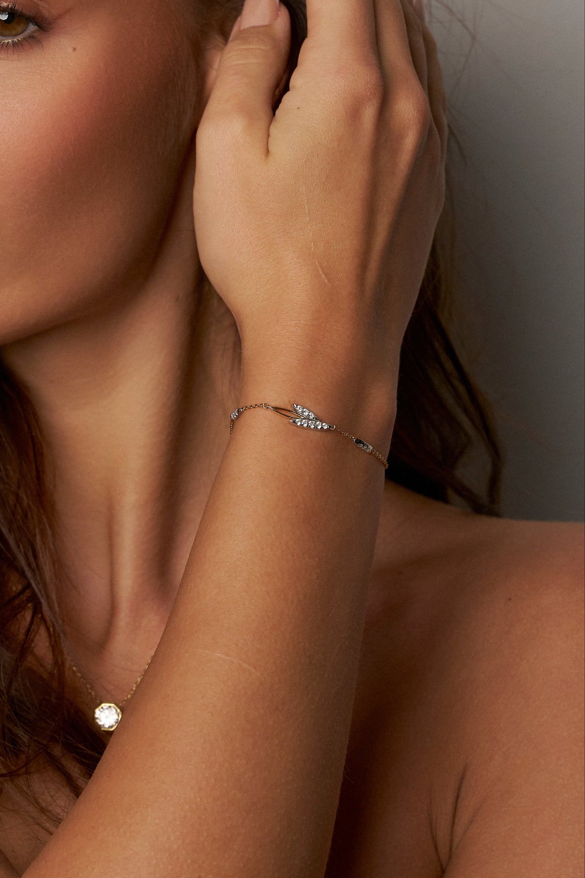 Violette Marquise Moissanite Chain Bracelet