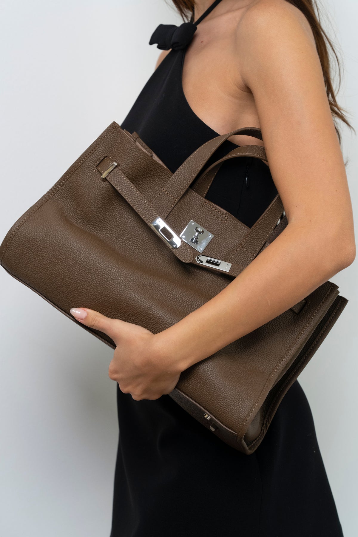 Sutton Structured Leather Tote