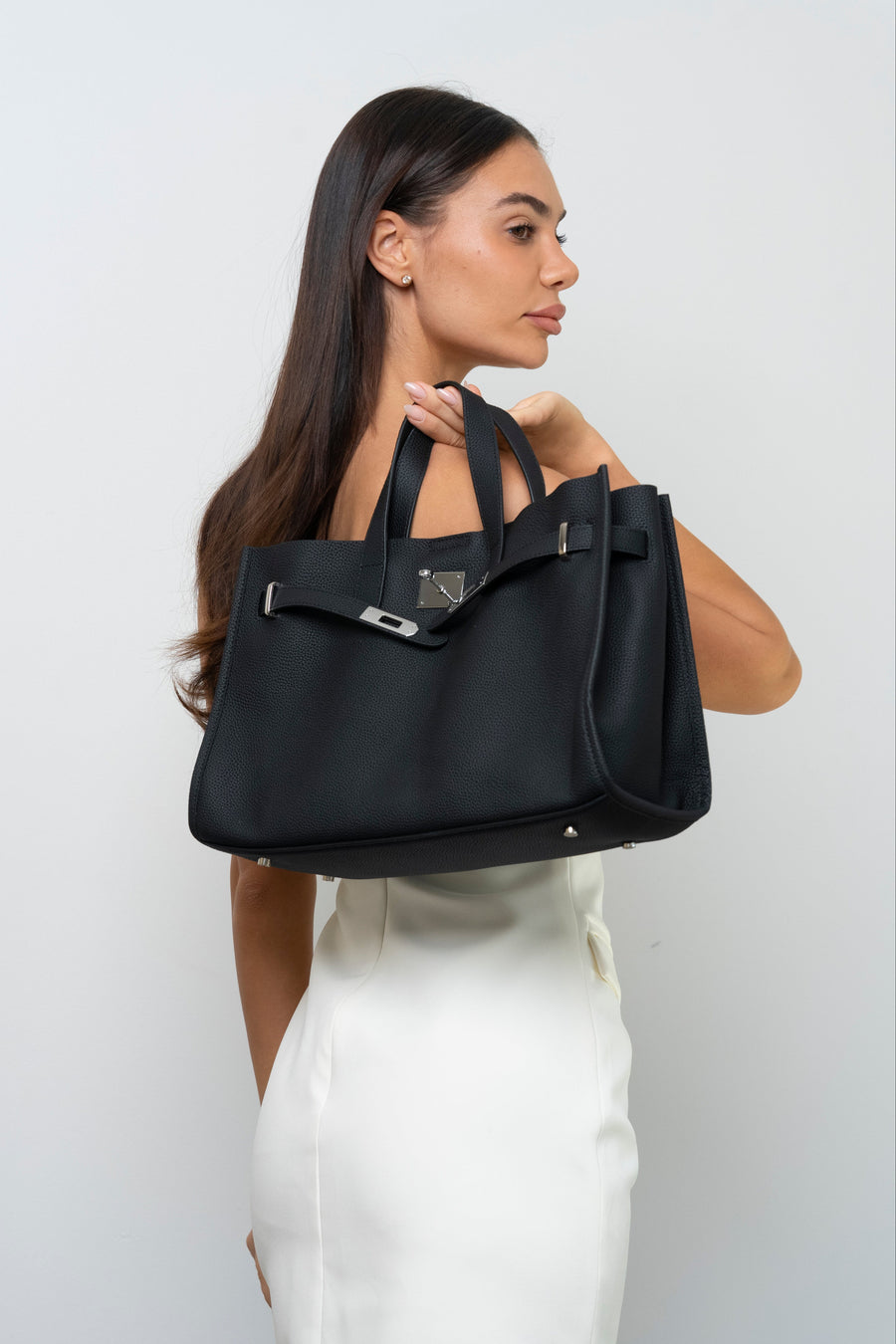 Sutton Structured Leather Tote