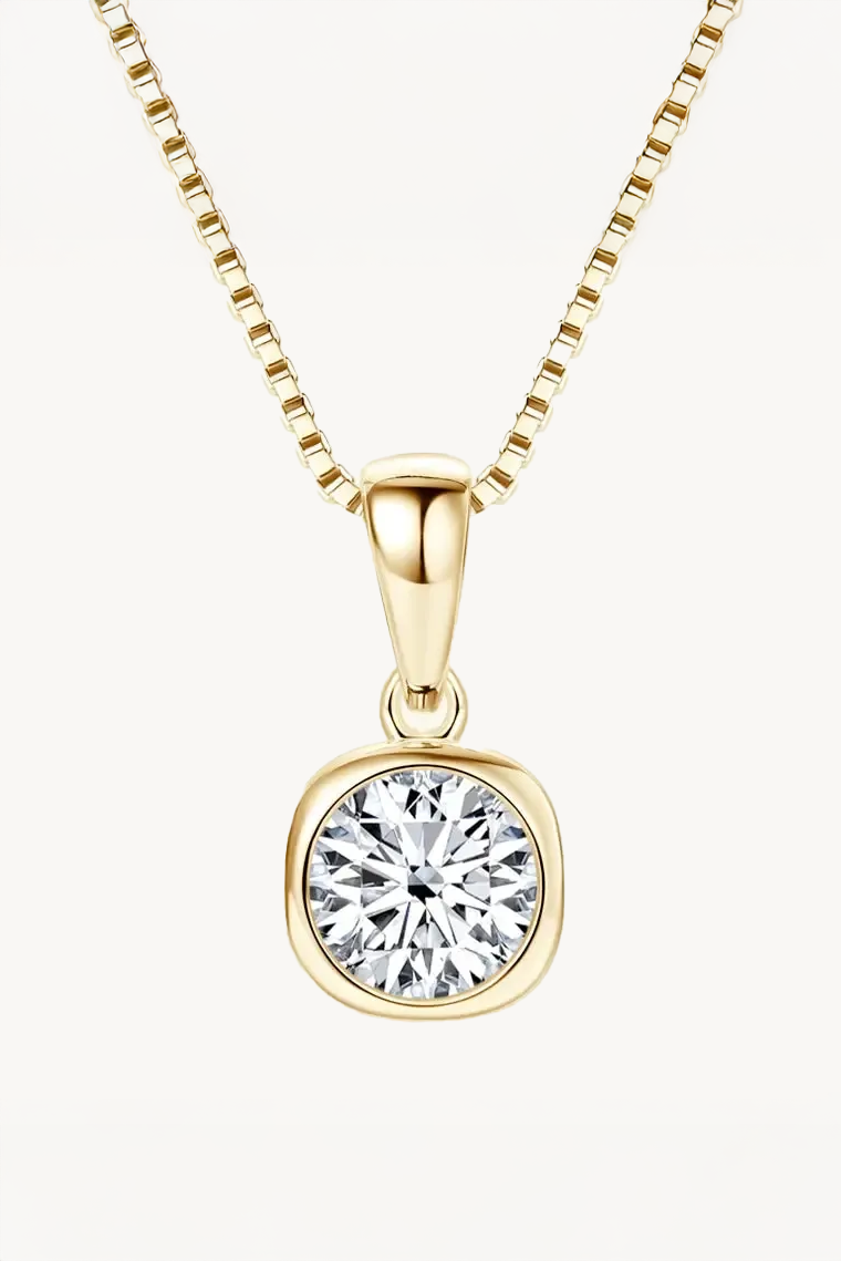 Viola 1 ct Cushion Bezel Pendant