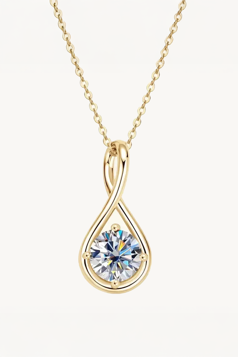Vivienne Infinity 2 ct Moissanite Necklace