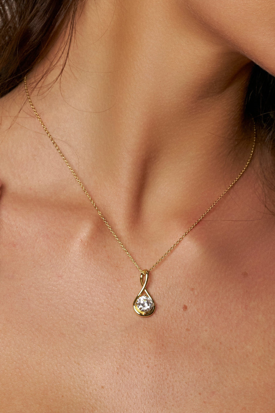 Vivienne Infinity 2 ct Moissanite Necklace
