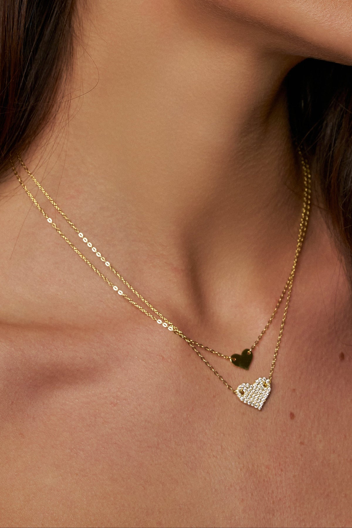 Vera Pavé Heart Moissanite Necklace