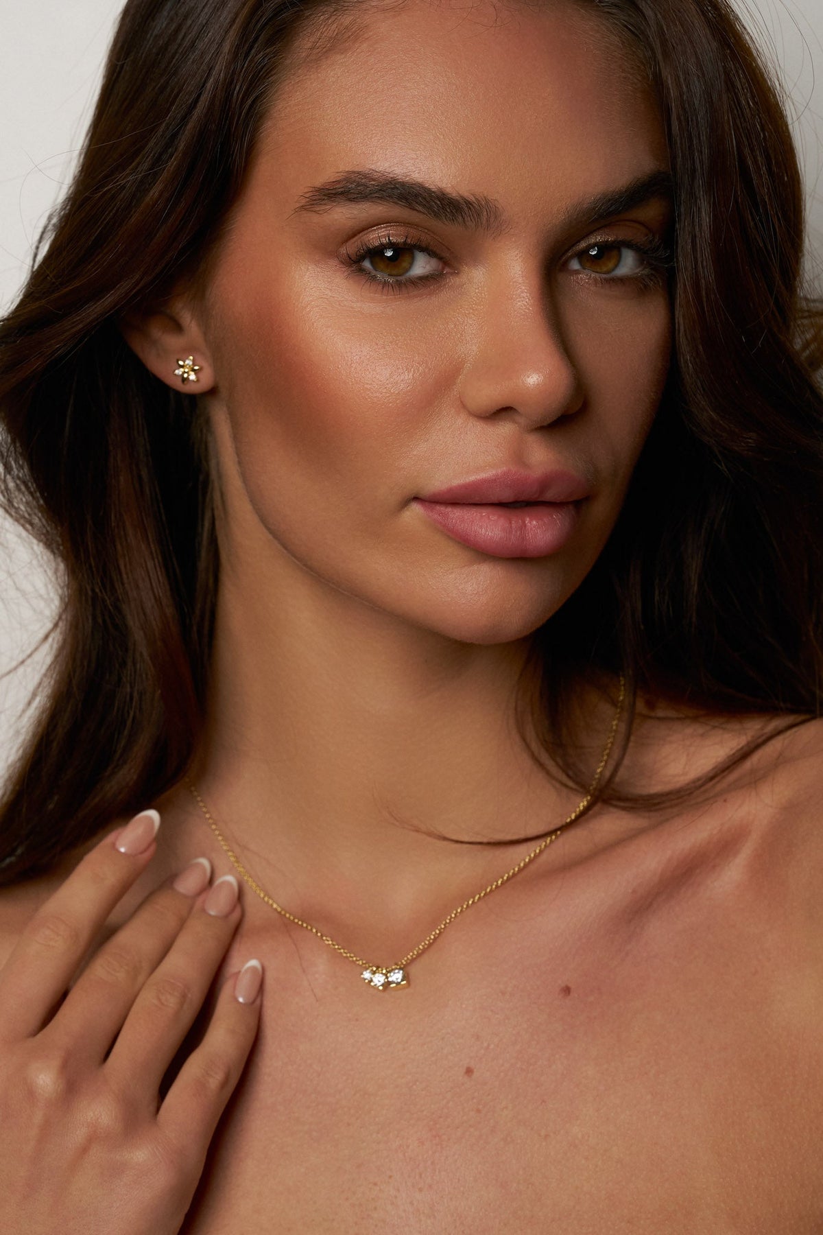 Willa Three-Stone Graduated Moissanite Necklace