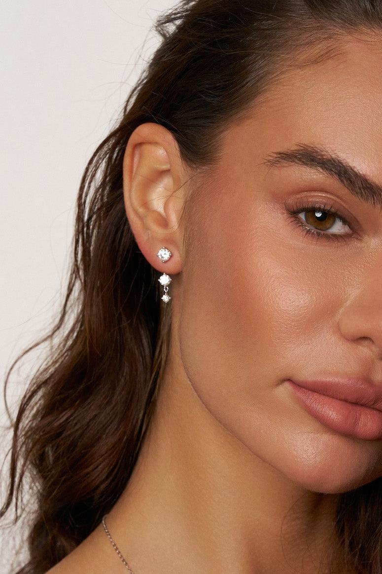 Convertible Stud-to-Drop Moissanite Earrings