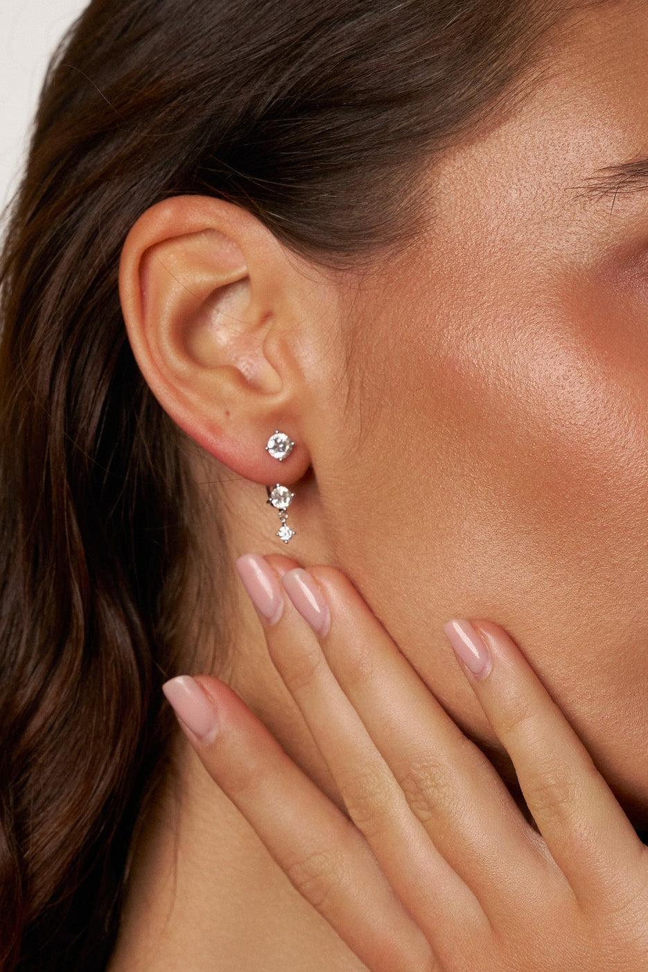 Convertible Stud-to-Drop Moissanite Earrings