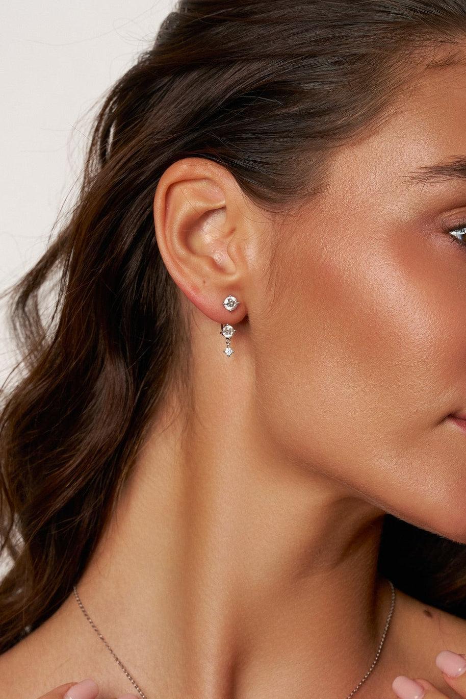 Convertible Stud-to-Drop Moissanite Earrings