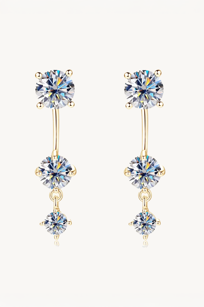 Convertible Stud-to-Drop Moissanite Earrings